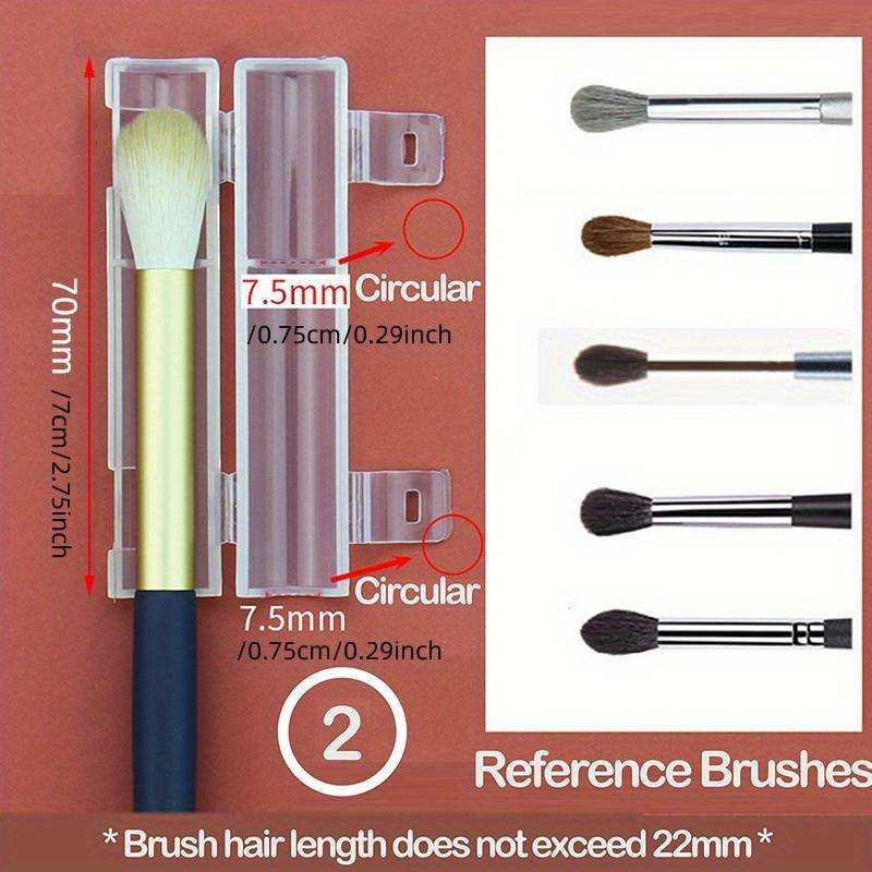 Dustproof Makeup Brush Covers Reusable Brush Holders For - Temu